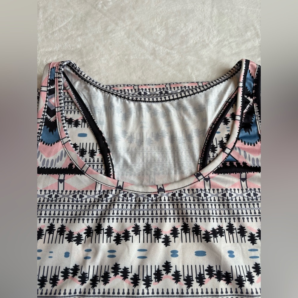SHEIN Blue and Pink Sheath Midi Dress - Size Small - Picture 3 of 10